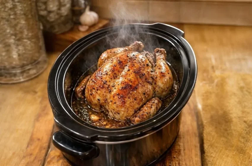 Slow Cooker Whole Chicken