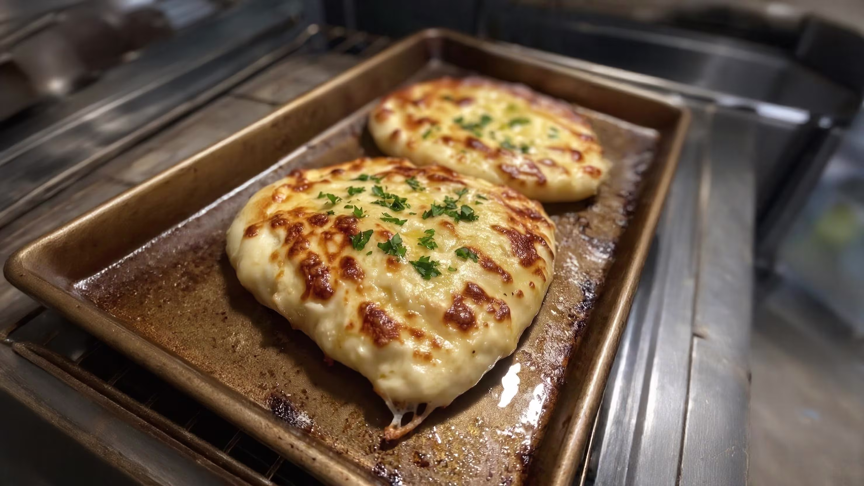 Thumbnail for The Ultimate Cheesy Garlic Stuffed Naan
