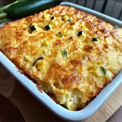 Thumbnail for Cheesy Zucchini Cornbread Casserole