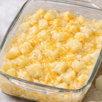 Thumbnail for 4-Ingredient Creamy Cheddar Potato Cubes