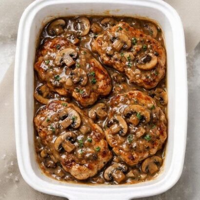 Thumbnail for Creamy Beef Bacon & Mushroom Chicken Thighs