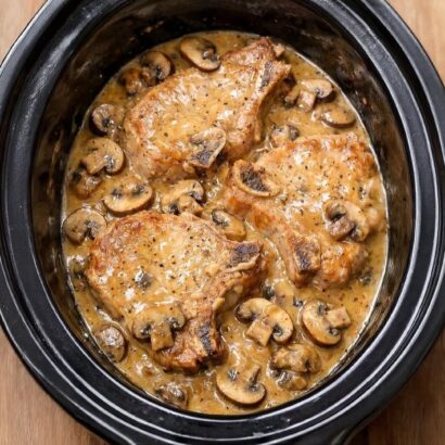 Thumbnail for 3-Ingredient Slow Cooker Smothered Chicken