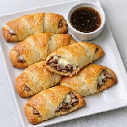 Thumbnail for 4-Ingredient French Dip Crescent Pockets