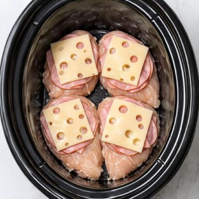 Thumbnail for ​5-Ingredient Slow Cooker “Cordon Bleu” Bowtie Pasta