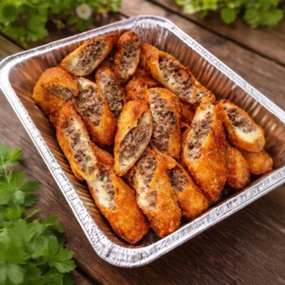 Thumbnail for The Ultimate Crispy Beef and Cheese Stuffed Rolls