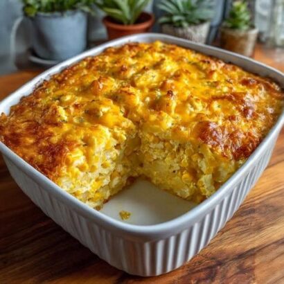 Thumbnail for Oven-Baked Cheesy Potato & Corn Casserole