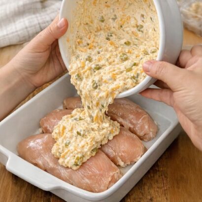 Thumbnail for Creamy Green Chile Taco Baked Chicken