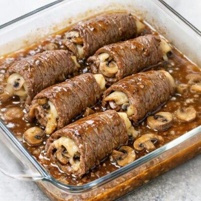 Thumbnail for 4-Ingredient Mushroom Swiss Steak Rolls