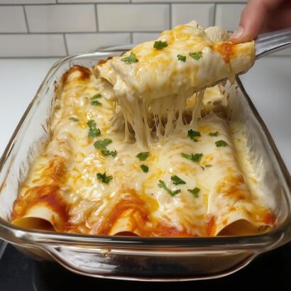 Thumbnail for Creamy White Chicken Enchiladas