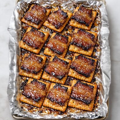 Thumbnail for 4-Ingredient Brown Sugar “Bacon” Crackers