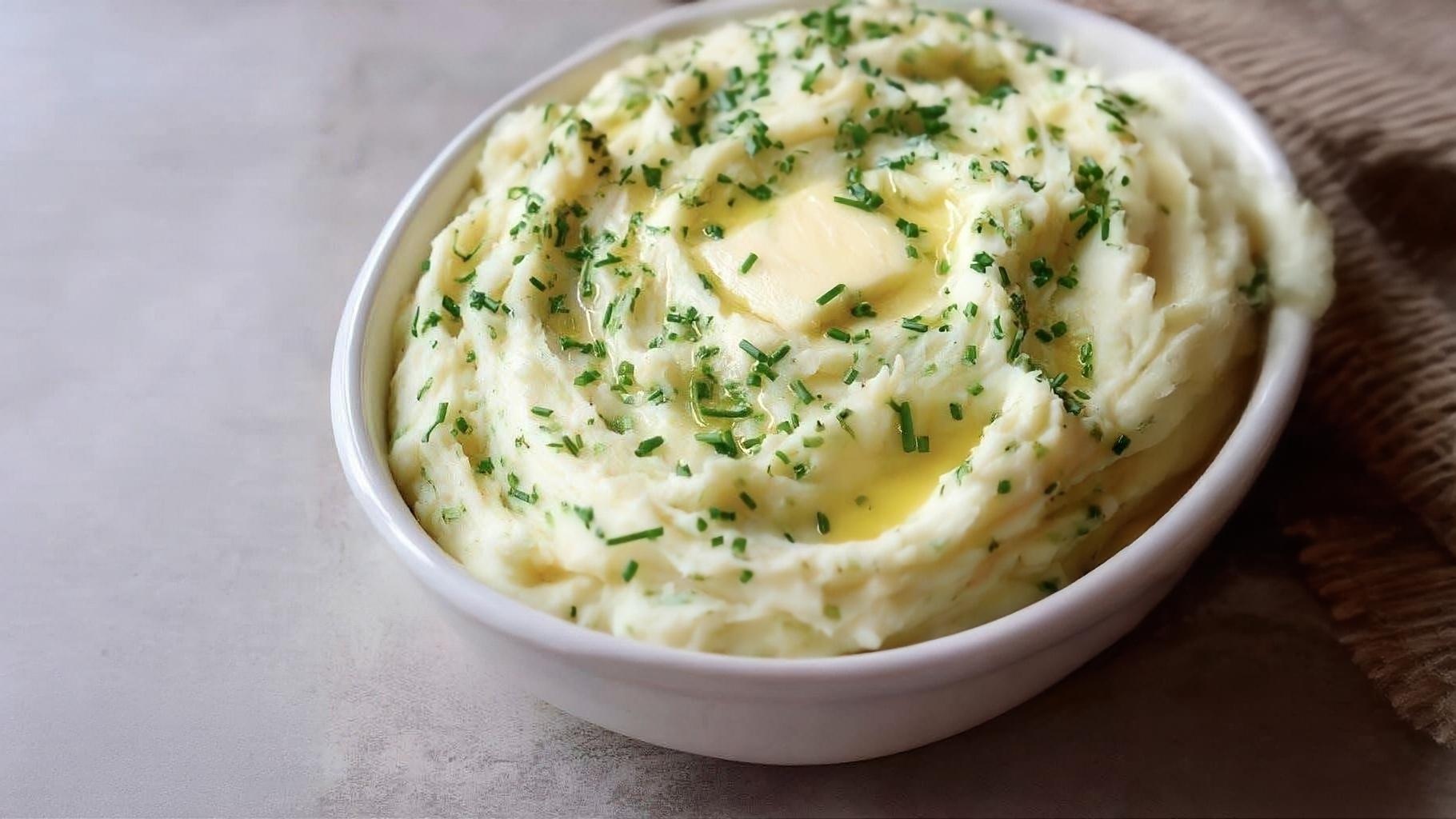 Thumbnail for Creamy Mashed Potatoes with Chives and Butter