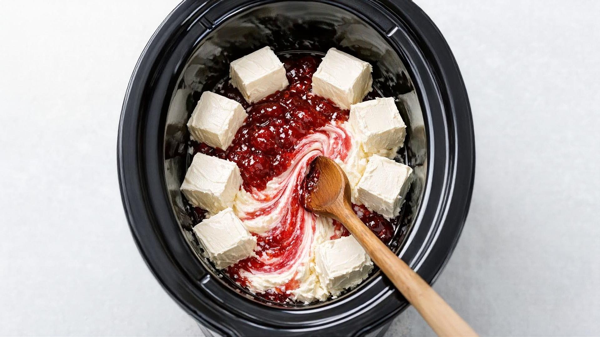 Thumbnail for Slow Cooker 4-Ingredient Strawberry Cheesecake Dip