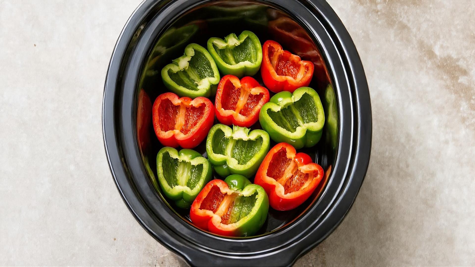 Thumbnail for Slow Cooker 5-Ingredient Sausage Stuffed Peppers