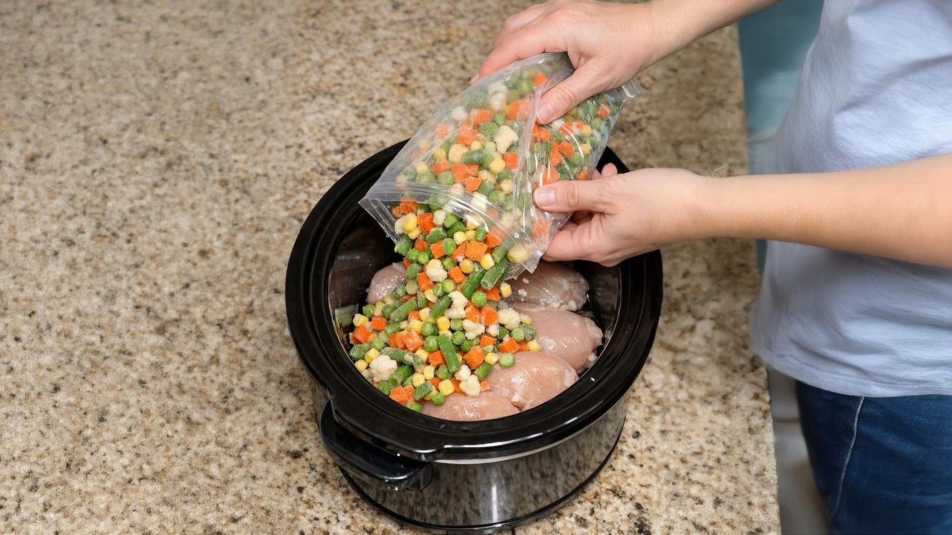 Thumbnail for Slow Cooker 5-Ingredient Amish Chicken Pot Pie Noodles