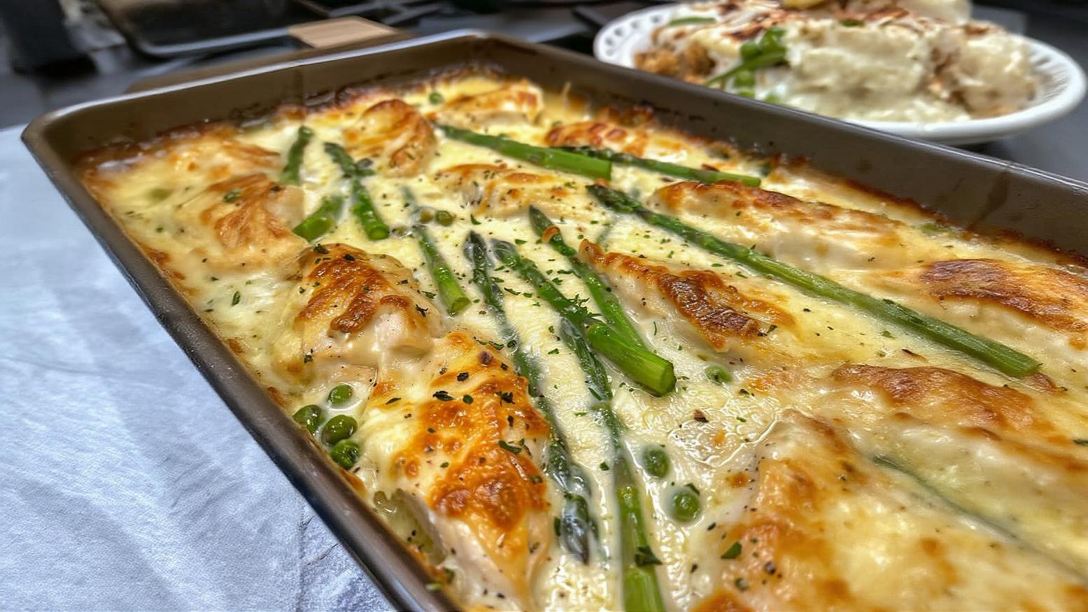 Thumbnail for Caesar Chicken With Asparagus