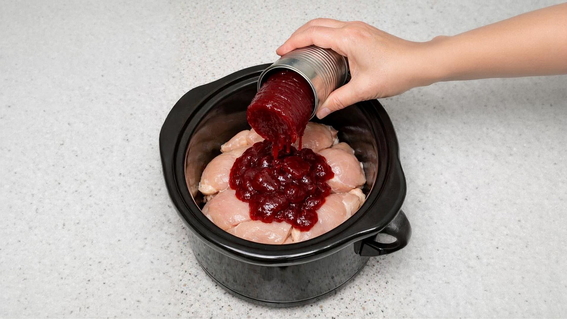 Thumbnail for 3-Ingredient Slow Cooker Cranberry Chicken