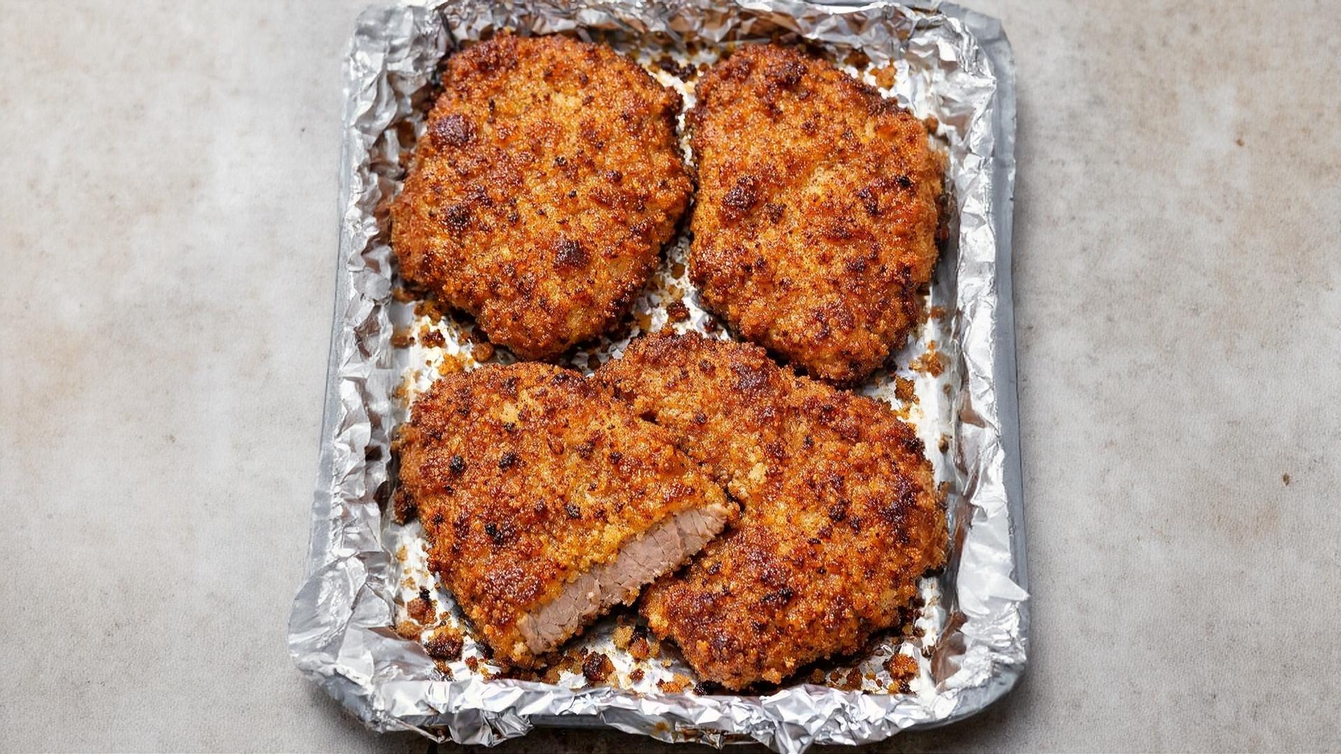 Thumbnail for Oven-Baked 4-Ingredient Crispy Breaded Veal Cutlets
