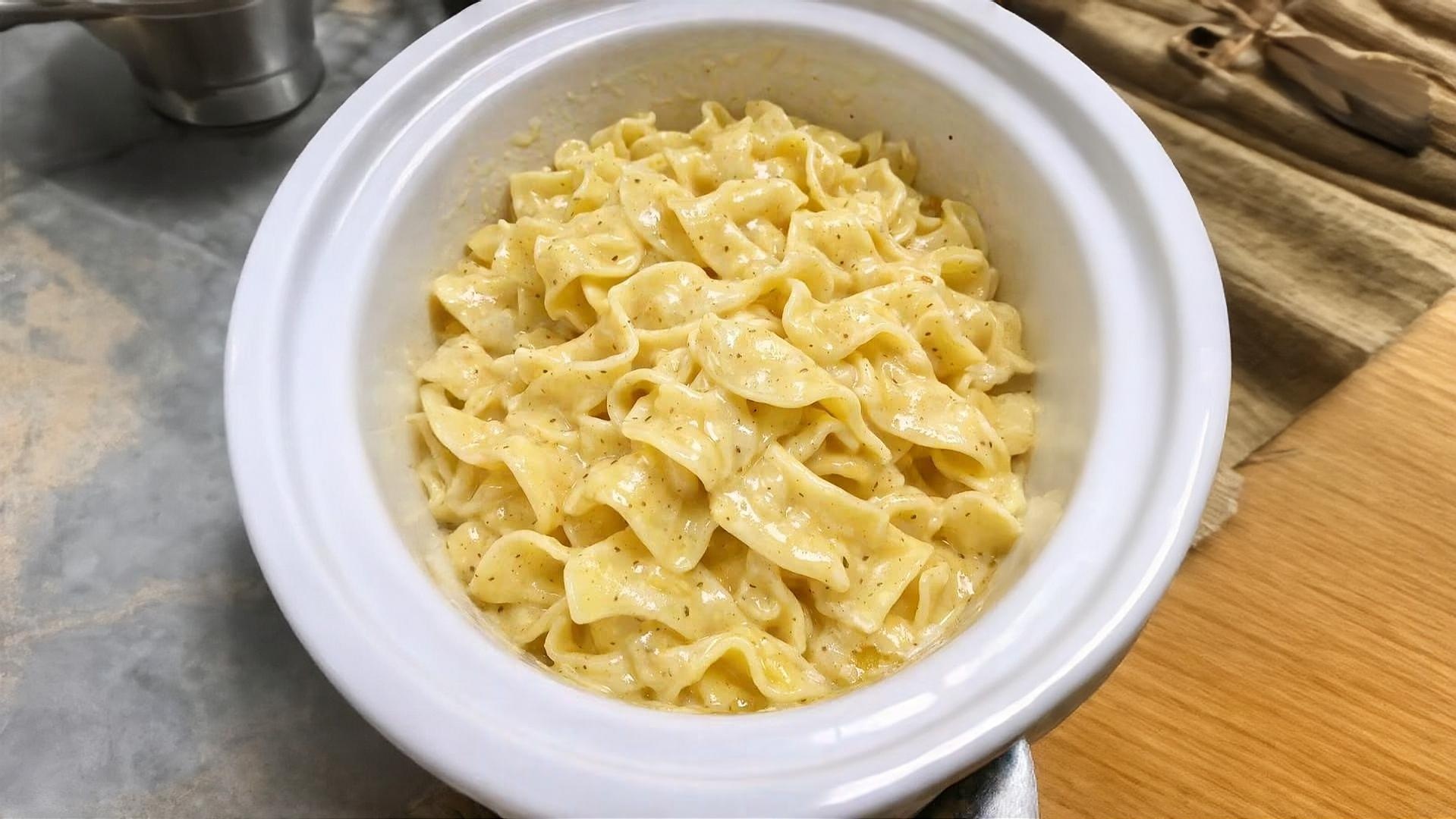 Thumbnail for Slow Cooker Amish Mustard Cream Noodles