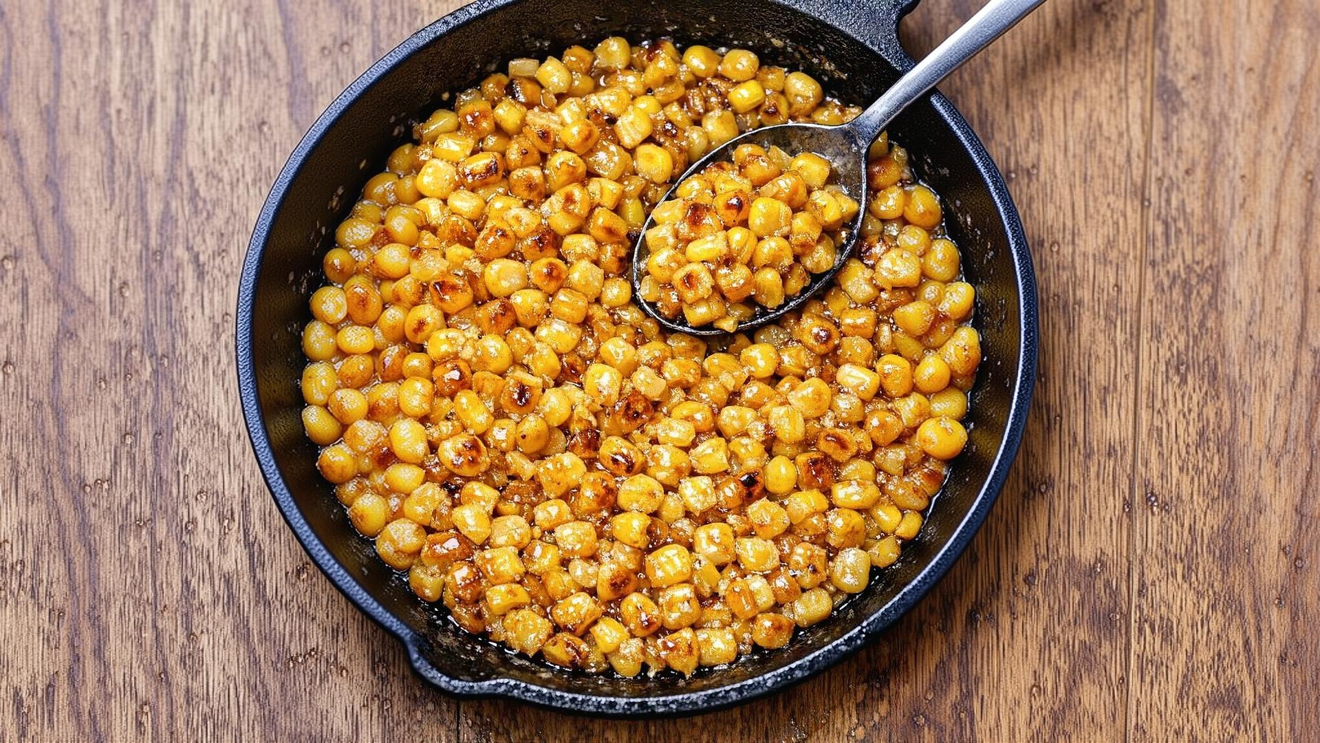Thumbnail for Southern 4-Ingredient Honey Butter Skillet Corn