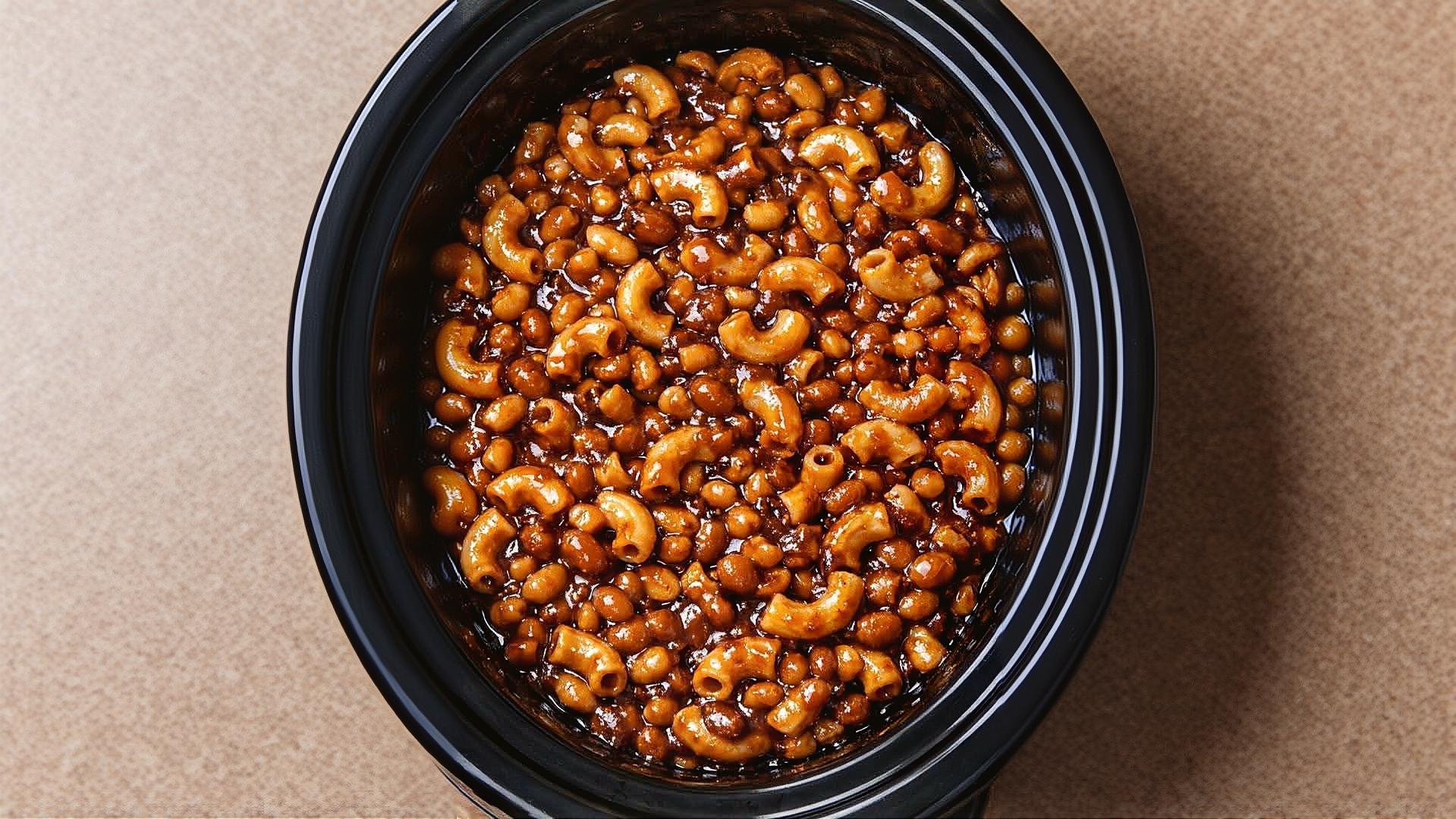 Thumbnail for Slow Cooker 3-Ingredient Baked Bean Macaroni