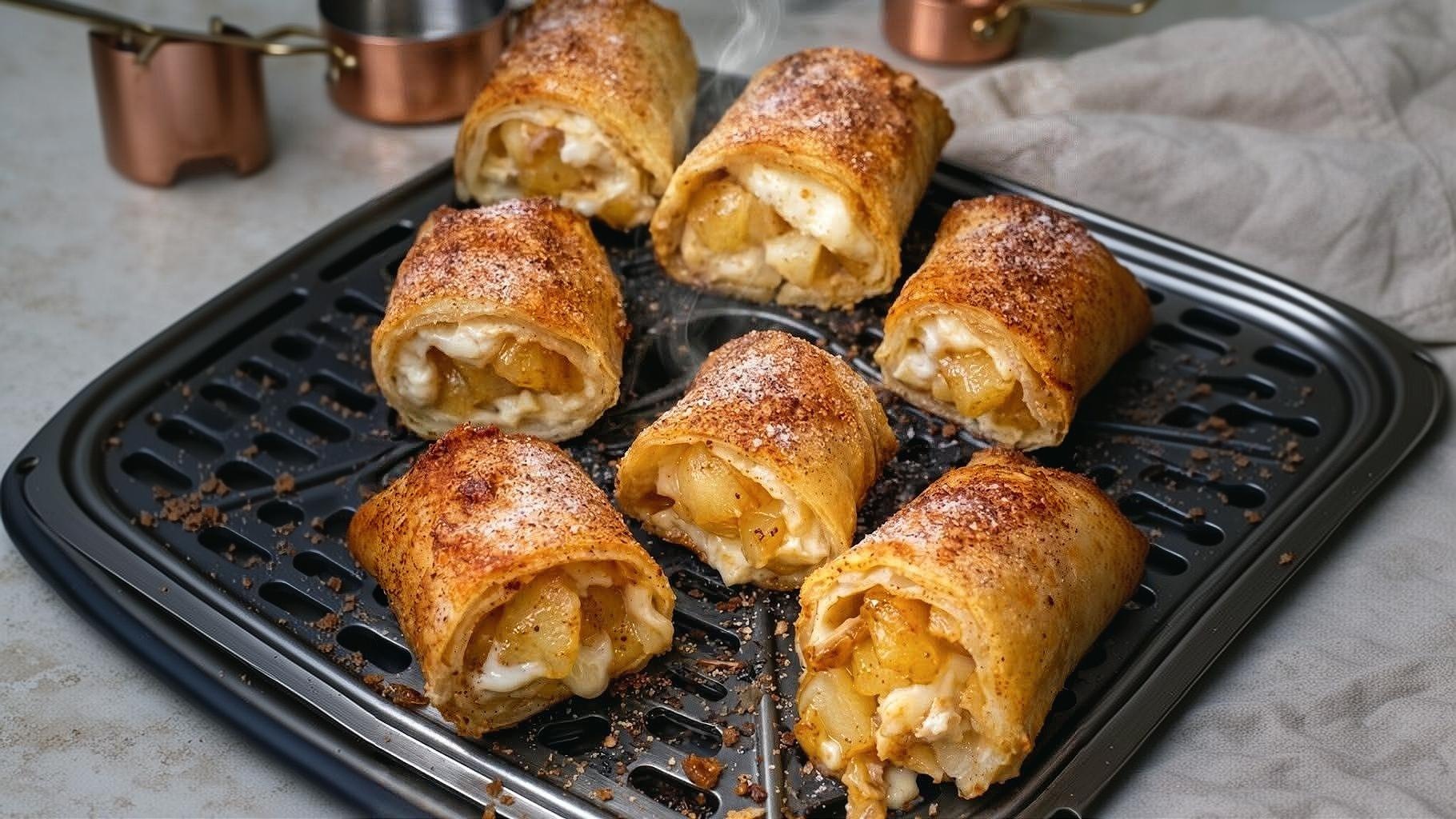 Thumbnail for Air Fryer Apple Pie Roll-Ups