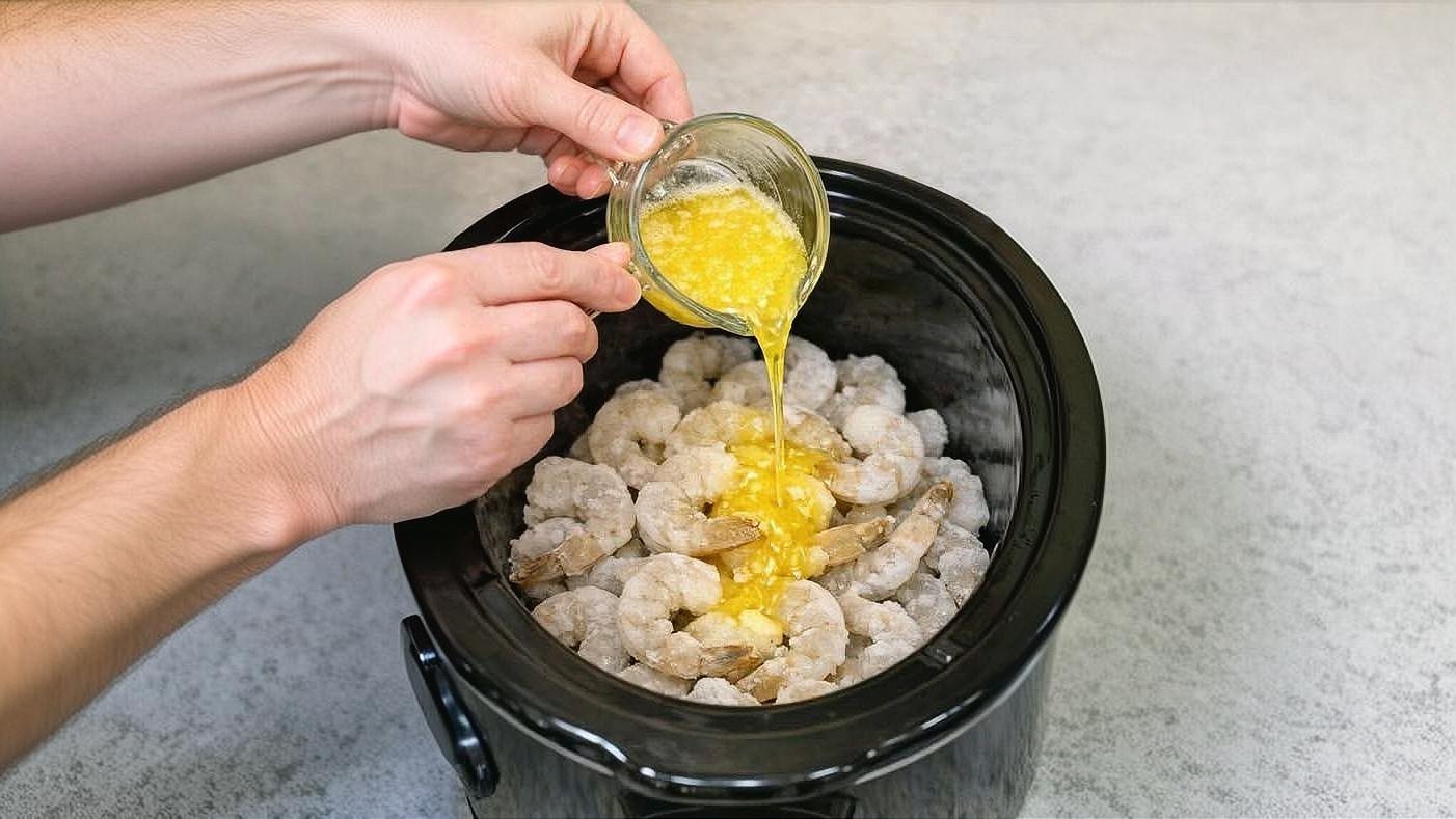 Thumbnail for Slow Cooker 4-Ingredient Garlic Butter Shrimp