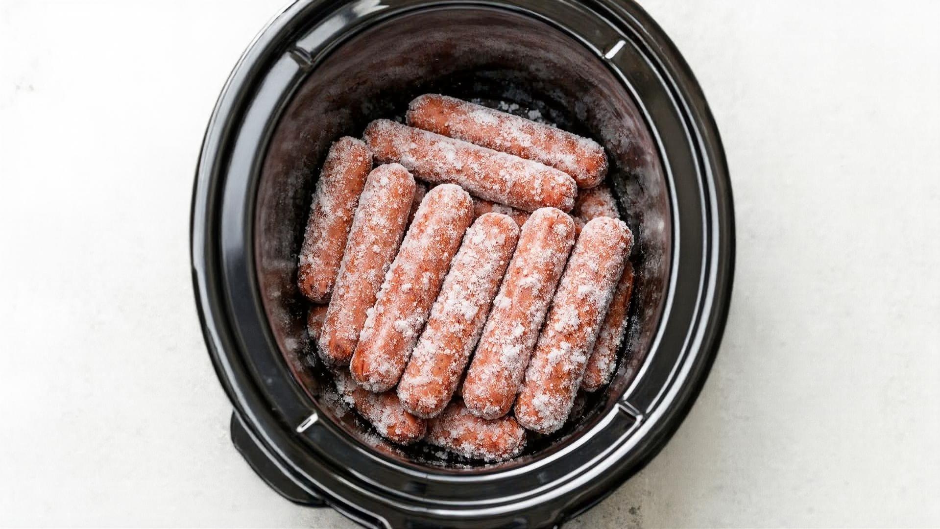 Thumbnail for 5-Ingredient Slow Cooker Beef Hot Dogs 🌭🍯