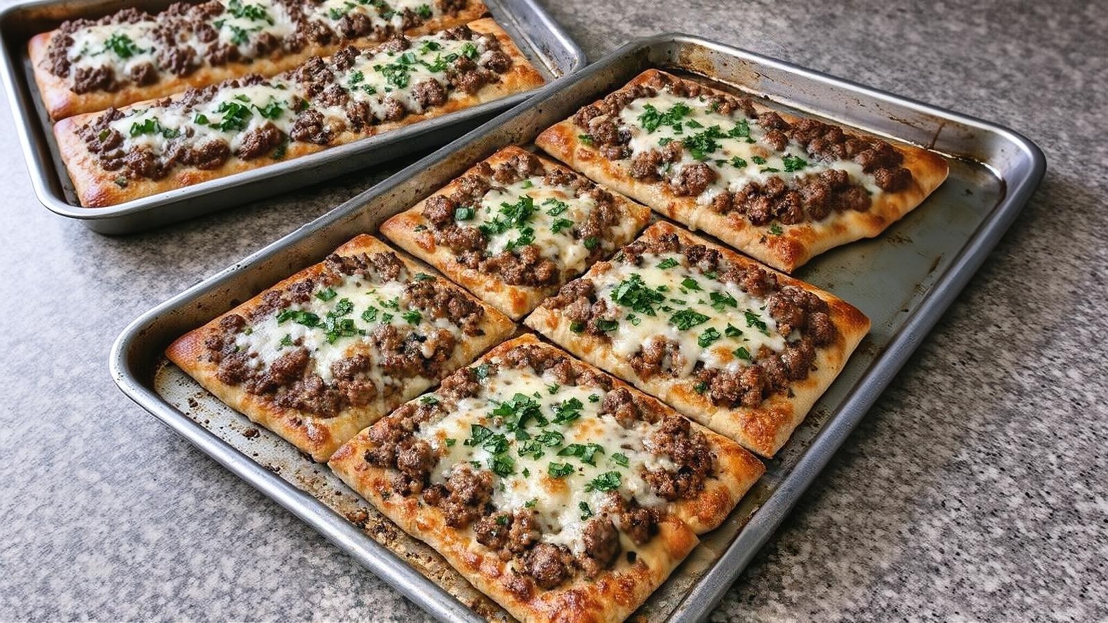 Thumbnail for Oven-Baked 4-Ingredient Beef Flatbreads