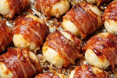 Thumbnail for Crispy Prosciutto Cheese Bombs A Savory, Melty, and Irresistible Low-Carb Appetizer Made with Fresh Mozzarella, Basil, and Crispy Prosciutto
