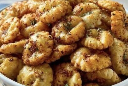 Thumbnail for Baked Oyster Crackers with Old Bay A Crunchy, Savory, and Addictive Snack Made with Buttery Crackers and Classic Seafood Seasoning