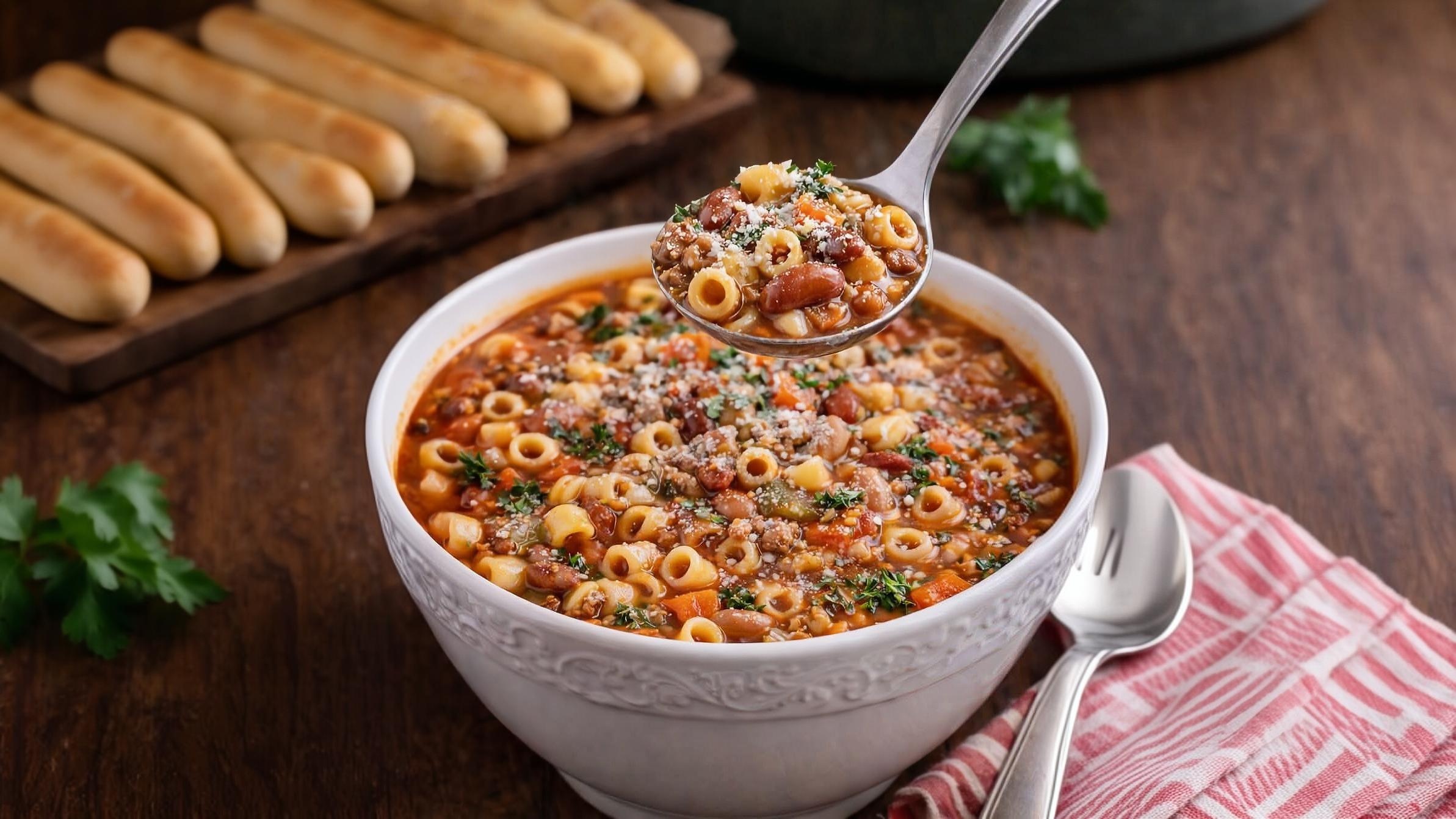 Thumbnail for Classic Pasta e Fagioli Soup