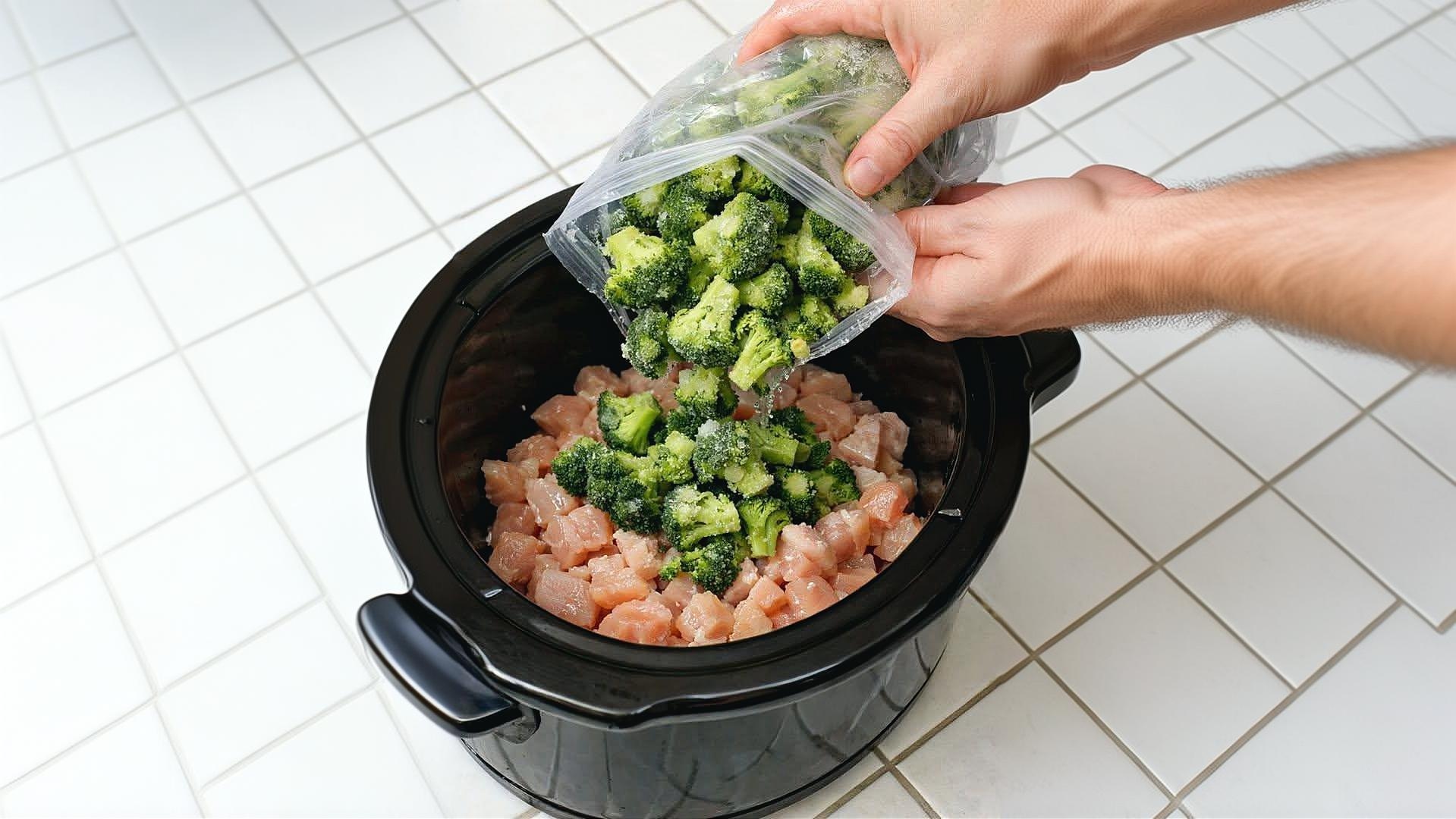Thumbnail for Slow Cooker 5-Ingredient Amish Broccoli Chicken Noodles
