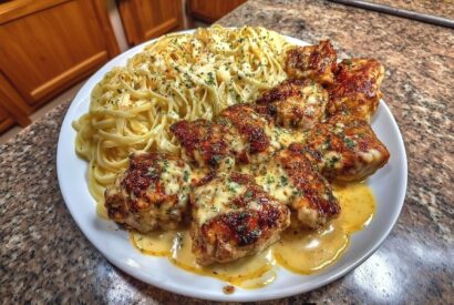 Thumbnail for Creamy Garlic Butter Chicken & Linguine: Restaurant-Style Alfredo, Made at Home