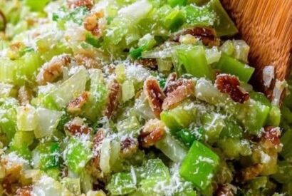 Thumbnail for Woodward Celery Salad A Bright, Crunchy, and Refreshing Side Dish Made with Crisp Celery, Golden Raisins, and Toasted Pecans