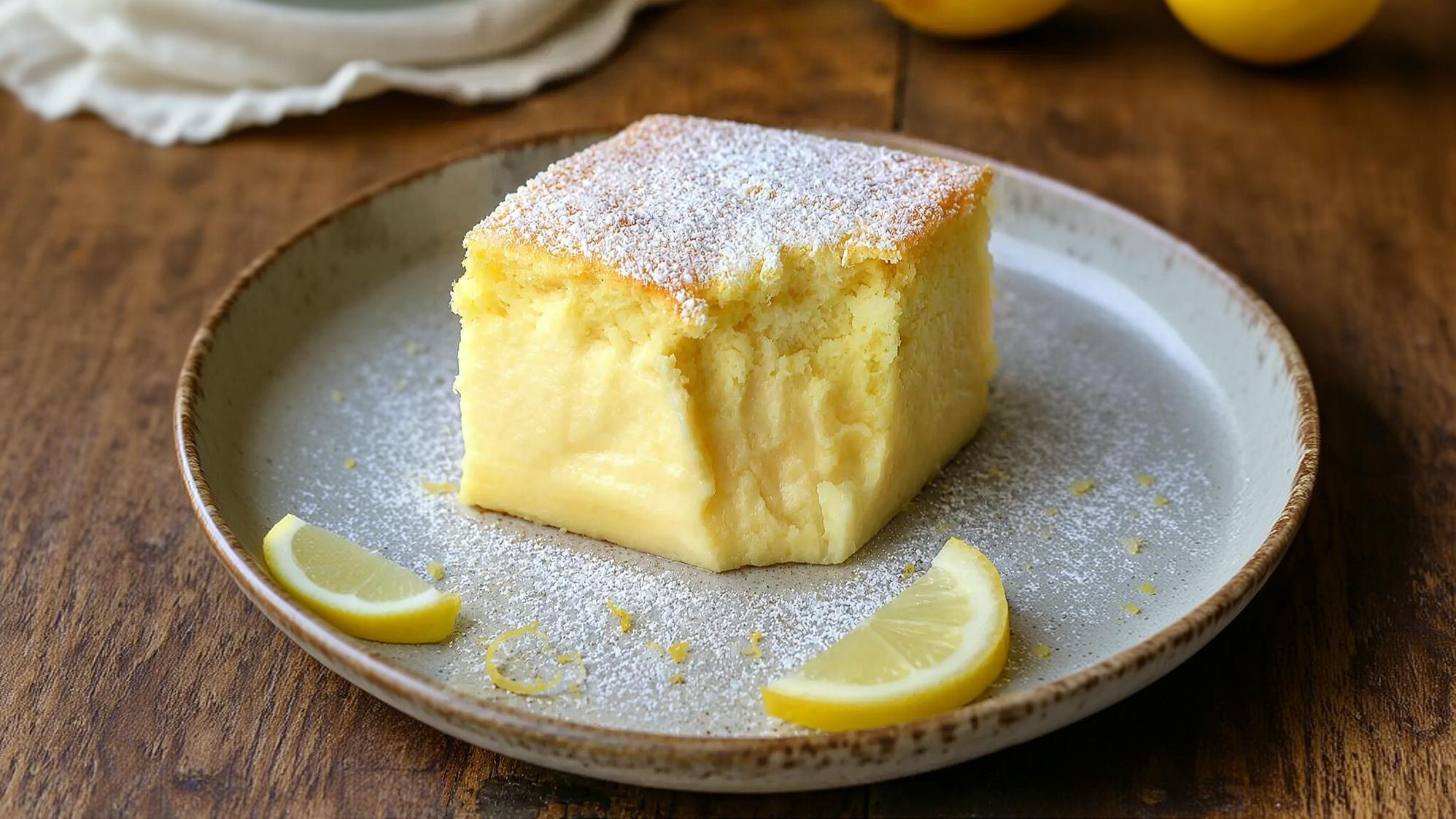 Thumbnail for Lemon Custard Cake (Easy Magic Cake)