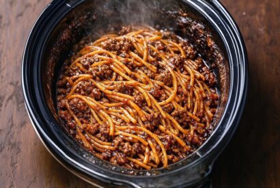 Thumbnail for Slow Cooker Spaghetti Supper: The 4-Ingredient Dump-and-Go Pasta Dinner