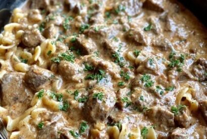 Thumbnail for 4-Ingredient Slow Cooker Beef Stroganoff: The Shortcut Comfort Classic