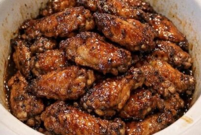 Thumbnail for 4-Ingredient Slow Cooker Sticky Glazed Wings: Juicy Wings with a Rich, Glossy Glaze