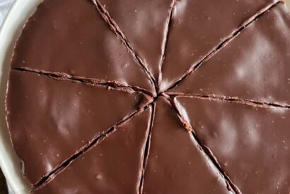 Thumbnail for Swedish Sticky Cake (Kladdkaka): Fudgy Chocolate Cake With a Silky Ganache Topping